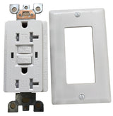 Genmax TR20WST GFCI Receptacle/Outlet, 20 A, White