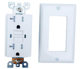 Genmax TRWR20WST GFCI Duplex Wall Receptacle, 20 A, White