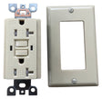 Genmax TRWR20VST GFCI Tamper & Weather Resistant Self-Test Receptacle, 20 A, Ivory