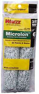 Whizz 78016 Mini Roller Cover, 3/8 in Thick Nap, 6 in L, Microlon Cover, 2/PK
