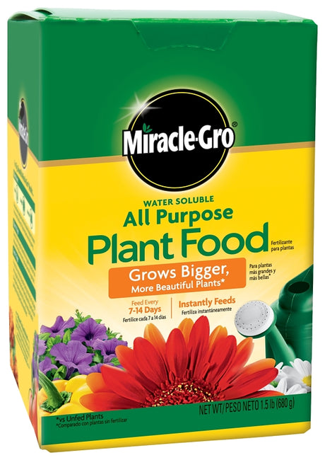Miracle-Gro 1000283 All-Purpose Plant Food, 3 lb Box, 24-8-16 N-P-K Ratio, Solid