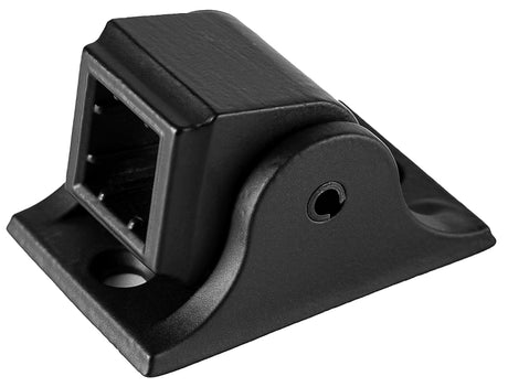 Nuvo Iron SQISMAS Series Baluster Railing Connector, Angled, Square, Steel, Black, Matte/Powder-Coated