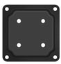 Nuvo Iron WPCP4B Wood Post Connector Plate, 0.2 in H x 4.7 in W x 4.7 in D Dimensions, 4 x 4 in Column/Post, Steel, 1 EA
