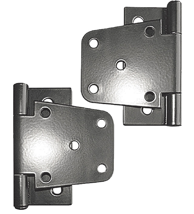 Nuvo Iron TH4BLK/B Tee Hinge, 4 in H Frame Leaf, Galvanized Steel, Black, Powder-Coated Satin, Surface Mounting