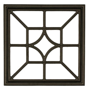 Nuvo Iron ACW54 Fence and Gate Insert, Diamond/Square, Aluminum, Black, Powder-Coated