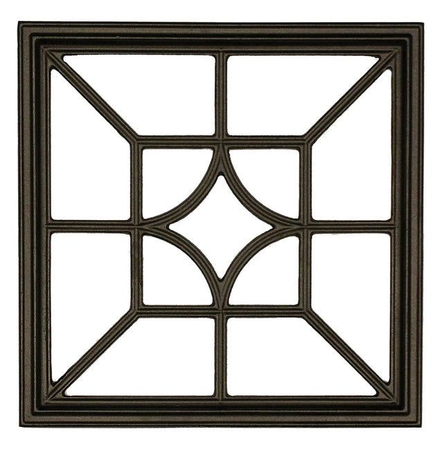 Nuvo Iron ACW54 Fence and Gate Insert, Diamond/Square, Aluminum, Black, Powder-Coated