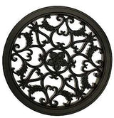 Nuvo Iron ACW55 Series Gate Fence Insert, 15 in Dia Dimensions, Round, Aluminum, Black