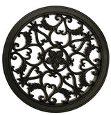 Nuvo Iron ACW55 Series Gate Fence Insert, 15 in Dia Dimensions, Round, Aluminum, Black