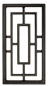 Nuvo Iron ACW57 Series Gate Fence Insert, 9 x 17 in Dimensions, Rectangular, Aluminum, Black