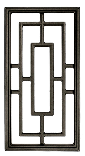 Nuvo Iron ACW57 Fence and Gate Insert, Rectangular, Aluminum, Black, Powder-Coated