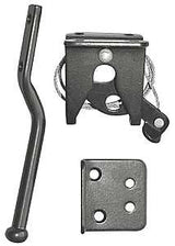 Nuvo Iron LCWSLBLK Gate Latch, 6-1/2 in L, 3-1/2 in W, Galvanized Steel, Black