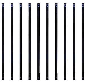 Nuvo Iron RCTB38 Baluster, 38 in L, Rectangular, Steel, Black, Galvanized