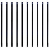 Nuvo Iron RCTB38 Baluster, 38 in L, Rectangular, Steel, Black, Galvanized