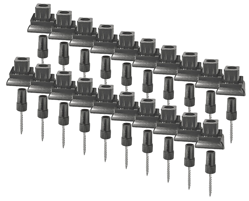Nuvo Iron SQMDRA Series Deck Rail Connector, For: 3/4 in Square Balusters, Steel
