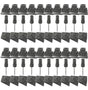 Nuvo Iron SQMSRA Series Stair Rail Connector, For: 3/4 in Square Balusters, Steel