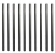 Nuvo Iron SQPS32 Tubing Baluster, 32 in L, Square, Galvanized Steel, Black