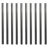 Nuvo Iron SQPS32 Tubing Baluster, 32 in L, Square, Galvanized Steel, Black