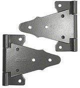 Nuvo Iron TH6BLK Tee Hinge, 6 in H Frame Leaf, Galvanized Steel