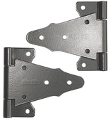 Nuvo Iron TH6BLK Tee Hinge, 6 in H Frame Leaf, Galvanized Steel