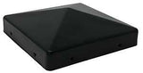 Nuvo Iron Eazy-Cap US-PCP11BLK Post Cap, 4 in L, 4 in W, Steel, Black, Galvanized