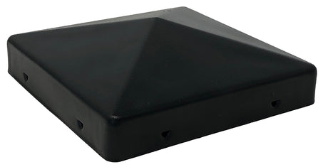 Nuvo Iron Eazy-Cap US-PCP11BLK Post Cap, 4 in L, 4 in W, Steel, Black, Galvanized