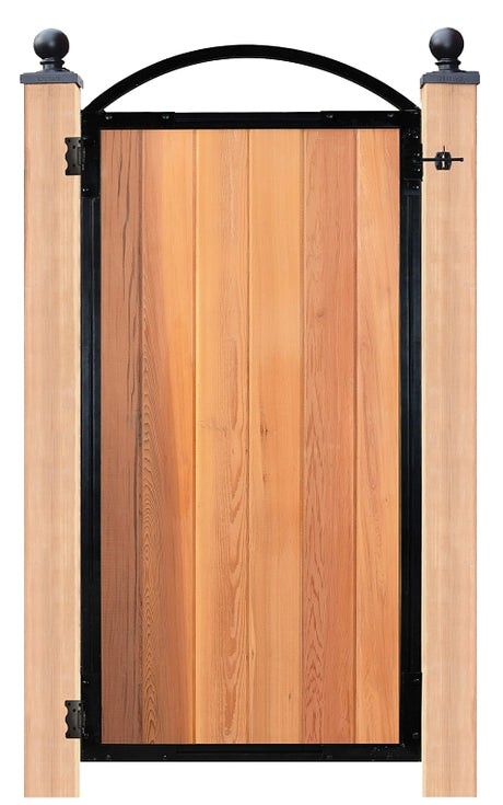 Nuvo Iron PRO6 Series Gate Frame, For: 36-1/4 in Wide Openings, Wood, Light Brown