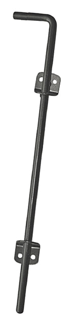 Nuvo Iron CBW Series Cane Bolt, 18 in L, Steel, Black, Powdered