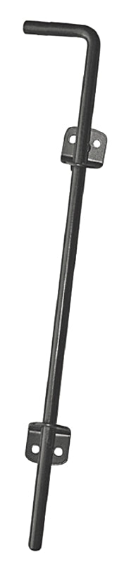 Nuvo Iron CBW Series Cane Bolt, 18 in L, Steel, Black, Powdered