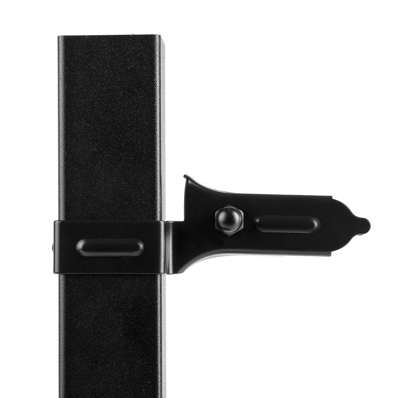 Nuvo Iron BU04RTXB Universal Bracket, Steel, Textured Black, Galvanized, For: Fence Panels