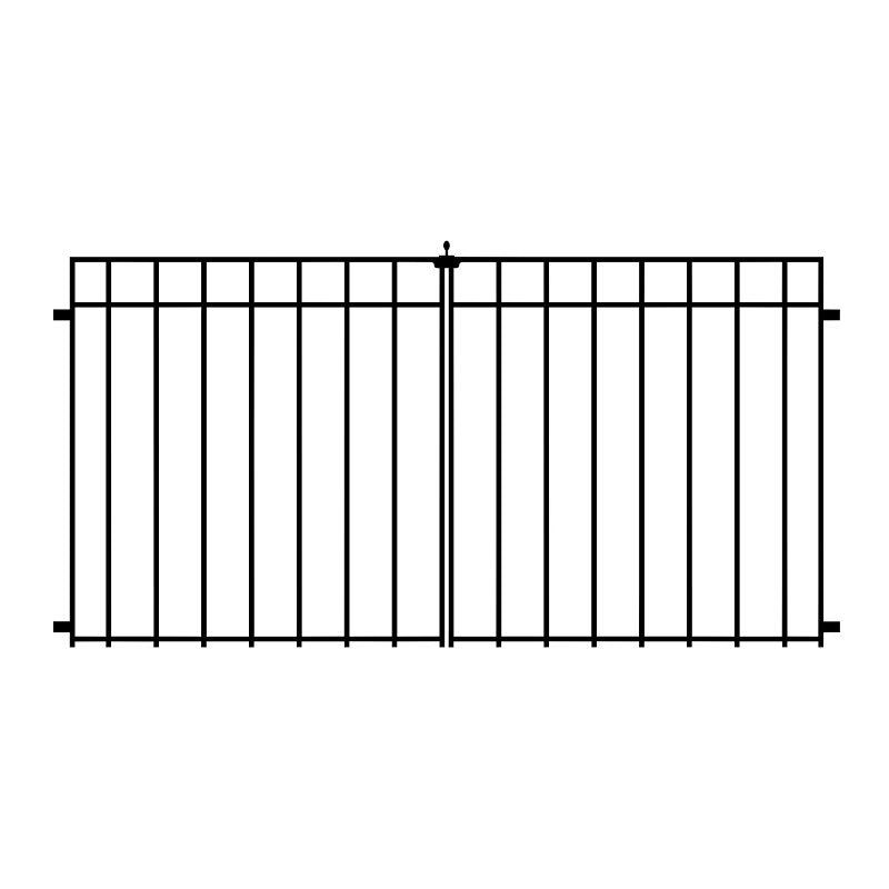 Nuvo Iron CDGQF1 Coral Double Gate, 34 in W Gate, 34 in H Gate
