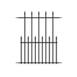 Nuvo Iron TEQF1 Tiger Eye Double Panel, 29 in H, Metal, Black