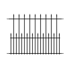 Nuvo Iron TEQF2 Tiger Eye Double Panel, 48 in H, Metal, Black