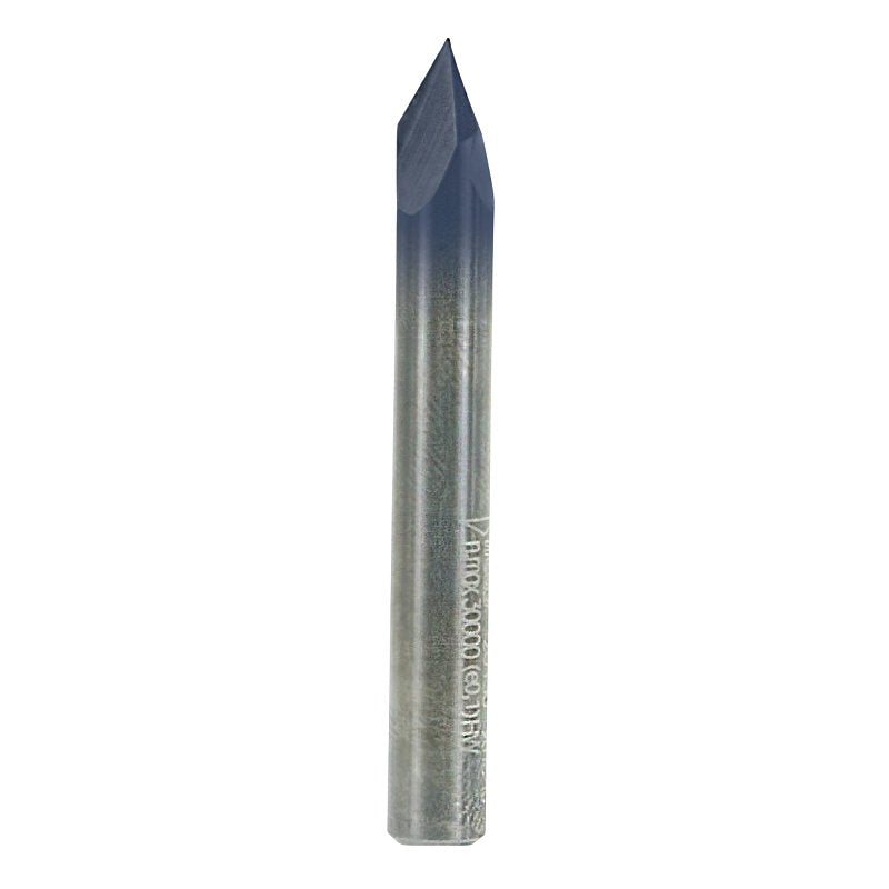 Freud 20-150 V-Grooving Bit, 1/4 in Dia Cutter, 7/32 in L Cutting, 2 in OAL, 1/4 in Dia Shank, 2-Cutter, Carbide