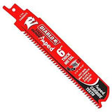 Diablo Steel Demon Amped DS0608CFA3 Reciprocating Saw Blade, Applicable Materials: Metal, 1 in W, 6 in L, 8 TPI, 3/PK