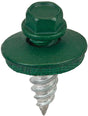 Acorn International SW-SS1234FG250 Stitch Screw, #12 Thread, High-Low Thread, Hex Drive, Forest Green, 250/BAG