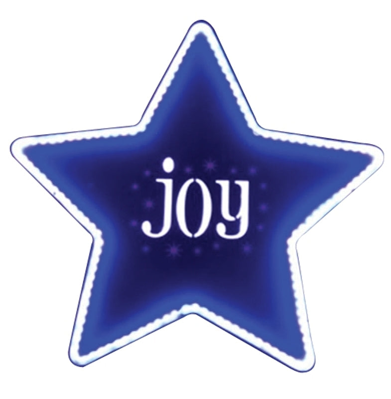 Hometown Holidays 62315 Pre-Lit Christmas Joy Star Sign, LED Bulb Pack of 4