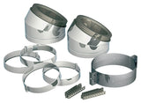 Selkirk 206211 Type HT Insulated Elbow Kit, Includes: (2) 30 deg Elbows, (2) Locking Bands and (1) Interior Re-Support