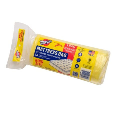 Warp's Banana Bags CB-86 Storage Bag, King, Plastic, Yellow, 86 in L, 92 in W, 2 mil Thick
