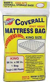 Warp's Banana Bags CB-86 Storage Bag, King, Plastic, Yellow, 86 in L, 92 in W, 2 mil Thick