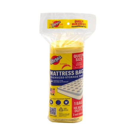 Warp's CBR-70 Storage Bag, Full/Queen, Plastic, Clear, 92 in L, 70 in W, 2 mil Thick