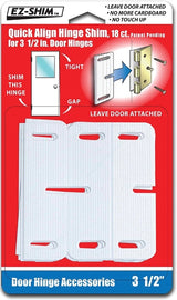 EZ Shim HS350BP Hinge Shim, 3.5 in L x 1.1 in W x 0.062 in Thick Dimensions, Plastic