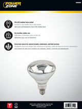 BELL LINK CL-H250-ST Incandescent Heat Lamp, 250 W, BR40 Lamp