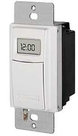Intermatic ST01 Digital Timer, 15 A, 120/277 V, 1800 W, 24 hr Time Setting, 28 On/Off Cycles Per Week Cycle, White