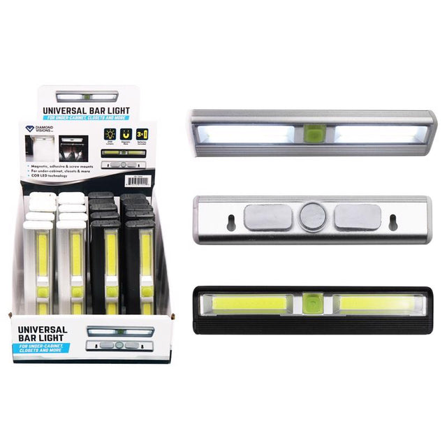 Diamond Visions 7 in. L Assorted Battery Powered COB Under Cabinet Light Strip 200 lm, Pack of 20