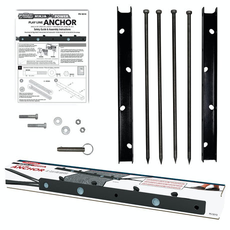 Playstar PS 5010 Ninja Play Line Anchor, Metal, Black