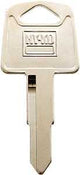 Hy-Ko 11010HD75 Key Blank, Brass, Nickel, For: Honda's Motorcycle, HD75 Key Number, Pack of 10