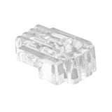 Prime-Line U9002 Mirror Clip, For: 1/8 in Thick Glass, Acrylic, Clear, 6/PK, Pack of 6