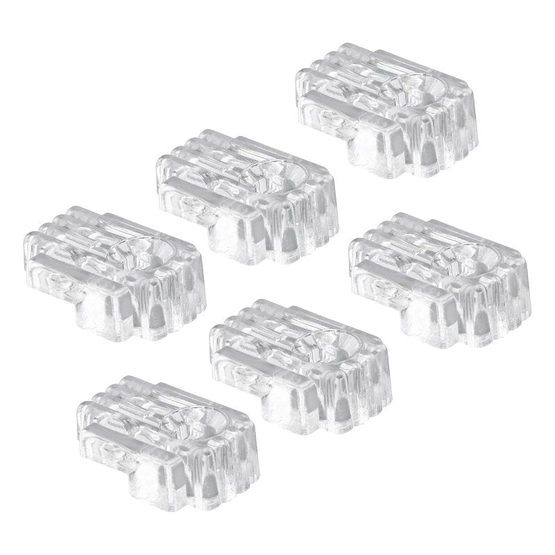 Prime-Line U9002 Mirror Clip, For: 1/8 in Thick Glass, Acrylic, Clear, 6/PK, Pack of 6