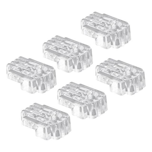 Prime-Line U9002 Mirror Clip, For: 1/8 in Thick Glass, Acrylic, Clear, 6/PK, Pack of 6