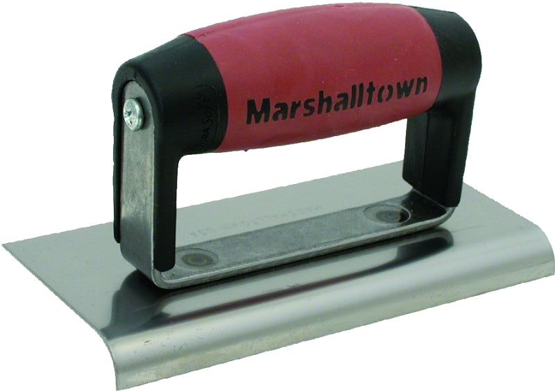 Marshalltown DuraSoft Series 36D Hand Edger, 6 in L Blade, 3 in W Blade, HCS Blade, 1/2 in Lip, 3/8 in Lip Radius